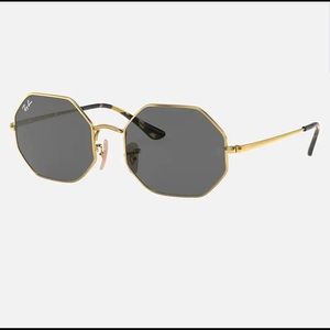 Ray-Ban Sunglasses Octagon shape Gold - Like New